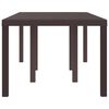vidaXL Garden Dining Table Brown 78.74 x 39.37 x 28.74 in Poly Rattan