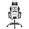vidaXL Gaming Chair White and Black Faux Leather