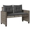 vidaXL Garden Sofa Set Set of 4 Grey PE rattan Medium Modular