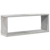 vidaXL Wall Shelf Set of 4 Concrete gray Engineered wood Medium
