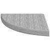 vidaXL Wall Corner Shelf Concrete gray Honeycomb MDF 13.8 in corner size