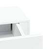 vidaXL Wall-mounted Drawer Shelves 2 pcs White 15.7x9.3x3.9" MDF