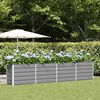 vidaXL Planter Light Grey 480 x 50 x 45 cm Galvanised Steel