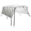 vidaXL 4-bow Bimini Top with Mesh Sidewalls 95.7x(90.6-96.1)x53.9"