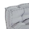 vidaXL Sofa Cushion 2 pcs Grey Fabric