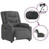 vidaXL Electric Massage Recliner Chair Dark gray