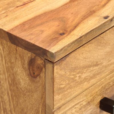 vidaXL Sideboard 22.8"x11.8"x29.5" Solid Sheesham Wood
