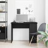 vidaXL Desk Black Oak 100x55x75 cm Engineered Wood