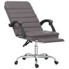 vidaXL Massage Office Chair Gray Faux Leather, Metal, Plywood Large