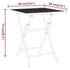 vidaXL Garden Dining Set Anthracite Expanded metal mesh Small Foldable