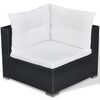 vidaXL Lounge Set Black