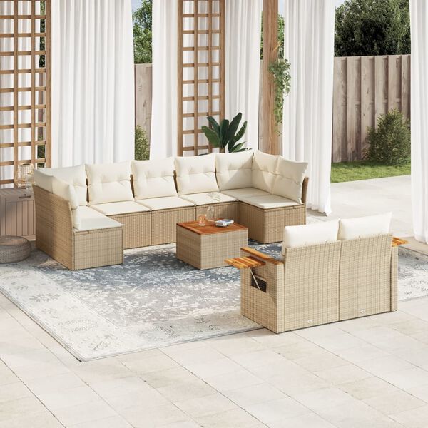 vidaXL Sofa Set Beige