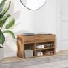vidaXL Shoe Bench Artisan Oak Engineered wood Medium Shoe Storage Bench