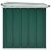 vidaXL Storage Box Green Galvanized steel, plastic 50.8 x 26.4 x 25.6 in