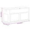 vidaXL Patio Storage Box 84.5 gal Gray Black