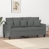 vidaXL 2-seater Sofa Dark Grey
