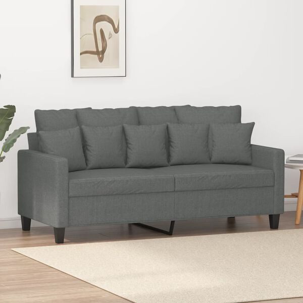 vidaXL 2-seater Sofa Dark Grey