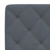 vidaXL Headboard Cushion Dark Gray Velvet (100% polyester) 39.4 inches