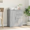 vidaXL Sideboard Gray Sonoma 23.6"x12.2"x27.6" Engineered Wood