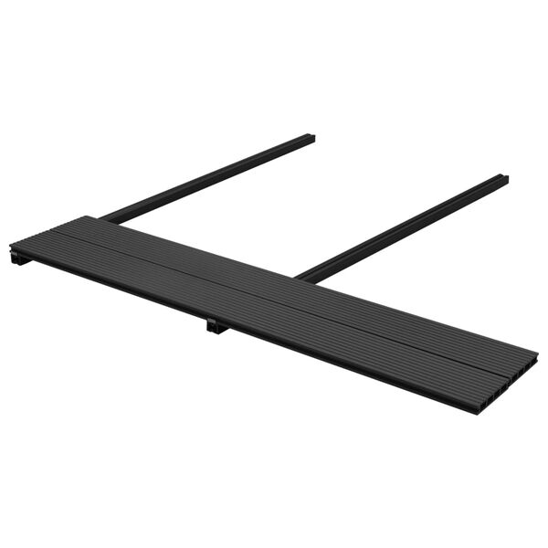 vidaXL WPC Decking Boards with Accessories 49.2 '&sup2; 13.1 ' Anthracite (6x43618)