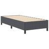 vidaXL Box Spring Bed Dark Grey 35.43 x 74.80 in Velvet