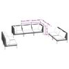 vidaXL Garden Lounge Set Dark Grey
