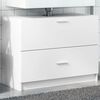 vidaXL Sink Cabinet White Engineered wood Medium Bathroom Cabinet