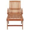 vidaXL Sun Lounger Set of 2 Anthracite Teak wood Standard