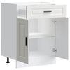 vidaXL Kitchen Base Cabinet White Engineered wood Standard