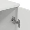 vidaXL Bathroom Cabinet High Gloss White 11.81 x 12.40 x 24.02 in