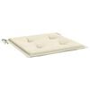 vidaXL Chair Cushion Set of 2 Cream Oxford fabric (100% polyester) Small