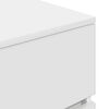 vidaXL Bedside Cabinet Set of 2 White Engineered wood Medium