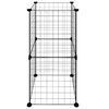 vidaXL Pet Cage Black Powder-coated steel Small Collapsible Pet Cage