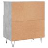 vidaXL Sideboard Set of 3 Concrete Grey Engineered Wood Medium