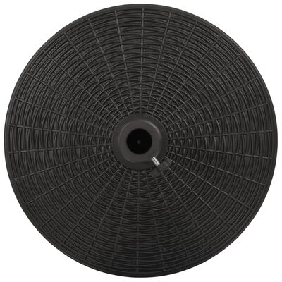 vidaXL Parasol Base Black Round 55.1 lbs