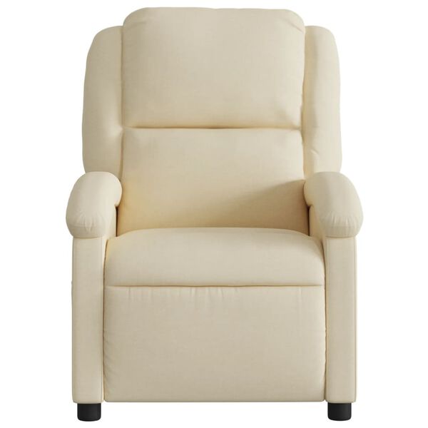 vidaXL Massage Recliner Chair Cream