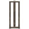 vidaXL Console Table Legs T-Shaped 2 pcs Natural Steel 9.8 x 11.0 x (28.3-28.7) " Steel