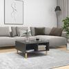 vidaXL Coffee Table Gray Engineered wood, solid eucalyptus wood Standard