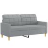 vidaXL Sofa Set Light grey
