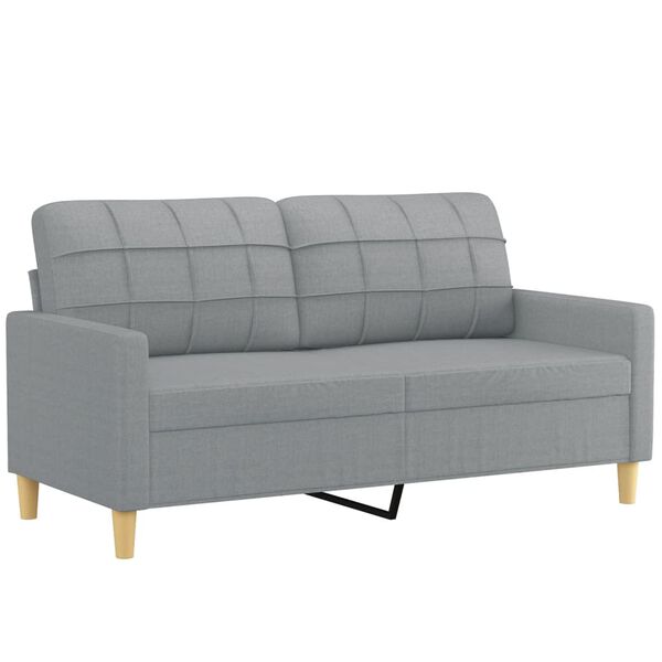 vidaXL Sofa Set Light grey