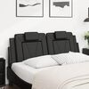 vidaXL Headboard Cushion Black Faux leather Standard Detachable