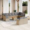 vidaXL Garden Sofa Set Mixed Beige