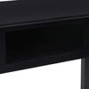 vidaXL Desk Black Paulownia wood Medium Desk Rectangular Vintage