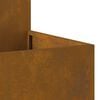 vidaXL Garden Planter Rusty 80 x 80 x 48 cm Weathering steel