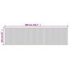 vidaXL Room Divider Grey 65.0x236.2" Bamboo