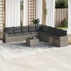 vidaXL Garden Sofa Set Grey