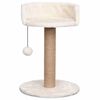 vidaXL Cat Tree Beige Flakeboard, Seagrass, Plush, Jute Compact