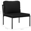 vidaXL Garden Lounge Set Black and Anthracite