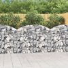 vidaXL Gabion Basket Silver Galvanized Iron Large Durable
