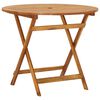 vidaXL Garden Dining Set Natural wood Solid Acacia wood Compact Foldable